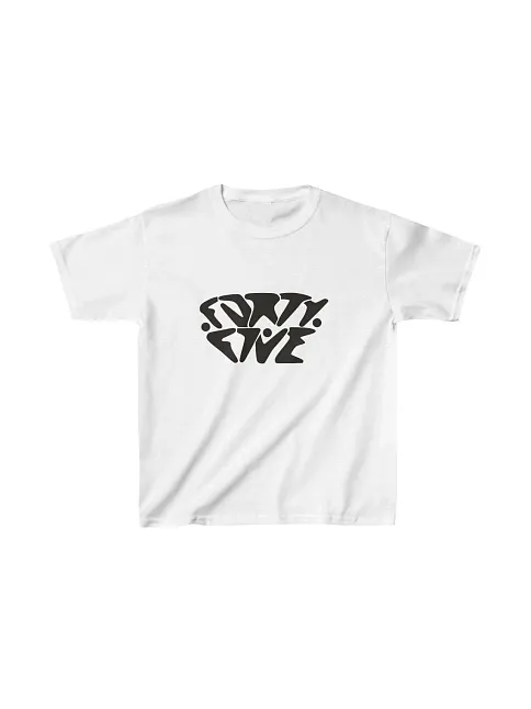 Unisex Çocuk Baskılı T-shirt - Beyaz