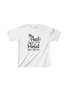 Unisex Çocuk Baskılı T-shirt - Beyaz