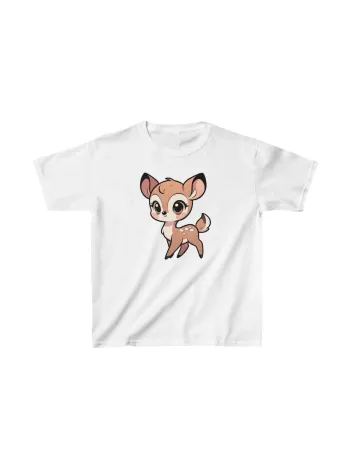 Unisex Çocuk Baskılı T-shirt - Beyaz