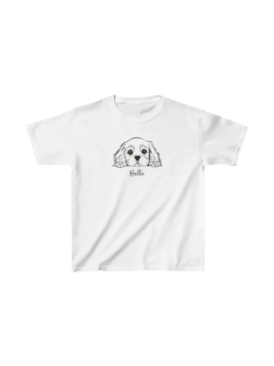 Unisex Çocuk Baskılı T-shirt - Beyaz