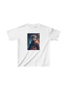 Unisex Çocuk Baskılı T-shirt - Beyaz