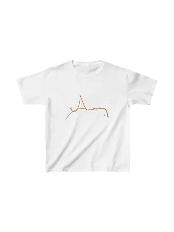 Unisex Çocuk Baskılı T-shirt - Beyaz