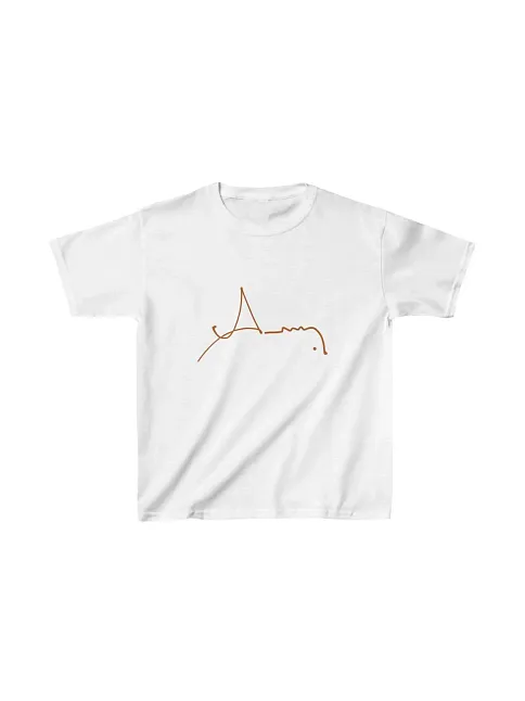 Unisex Çocuk Baskılı T-shirt - Beyaz