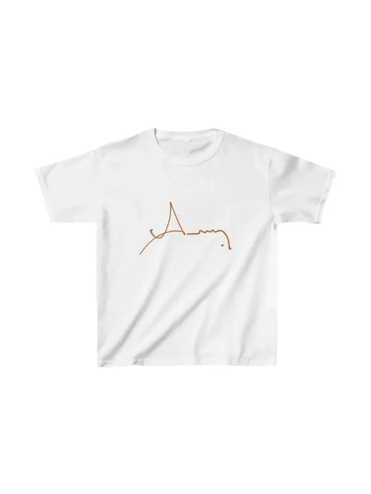 Unisex Çocuk Baskılı T-shirt - Beyaz