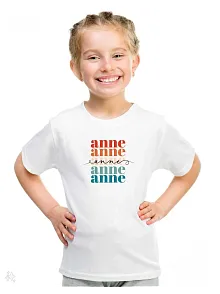 Unisex Çocuk Baskılı T-shirt - Beyaz