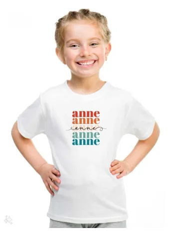 Unisex Çocuk Baskılı T-shirt - Beyaz