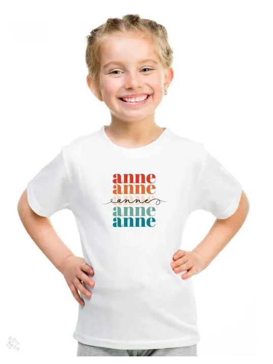 Unisex Çocuk Baskılı T-shirt - Beyaz