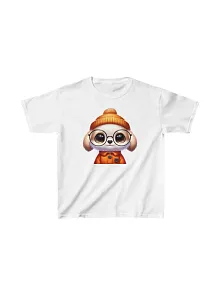 Unisex Çocuk Baskılı T-shirt - Beyaz