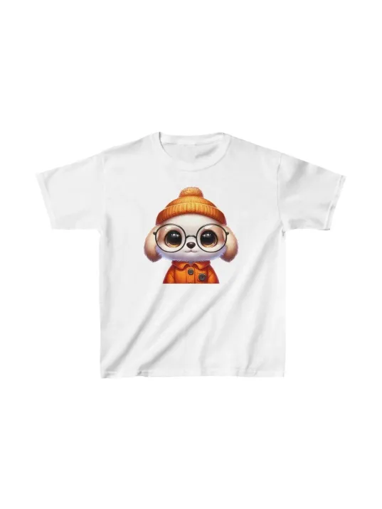 Unisex Çocuk Baskılı T-shirt - Beyaz