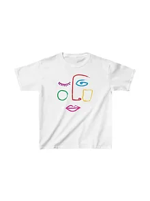 Unisex Çocuk Baskılı T-shirt - Beyaz
