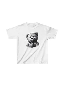 Unisex Çocuk Baskılı T-shirt - Beyaz