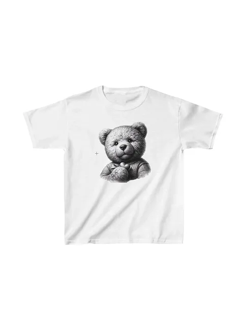 Unisex Çocuk Baskılı T-shirt - Beyaz