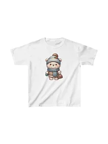 Unisex Çocuk Baskılı T-shirt - Beyaz
