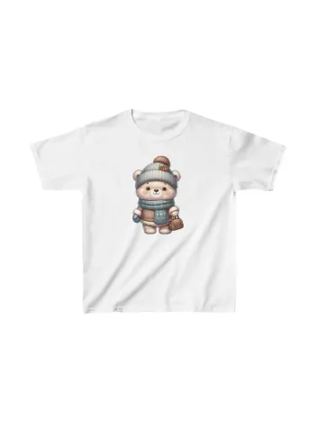 Unisex Çocuk Baskılı T-shirt - Beyaz