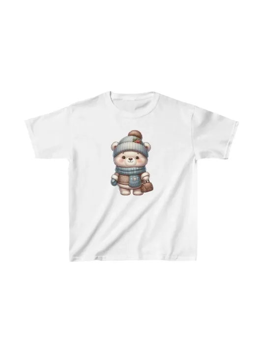 Unisex Çocuk Baskılı T-shirt - Beyaz