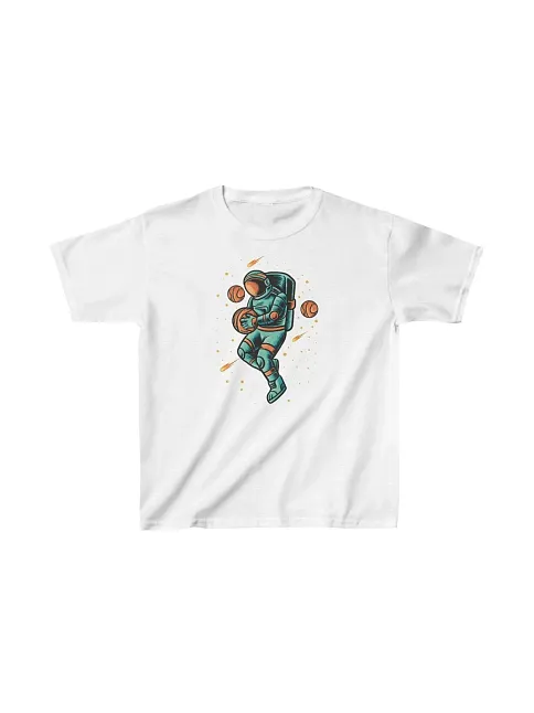 Unisex Çocuk Baskılı T-shirt - Beyaz