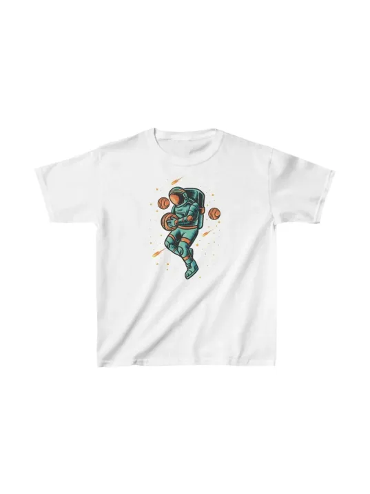 Unisex Çocuk Baskılı T-shirt - Beyaz