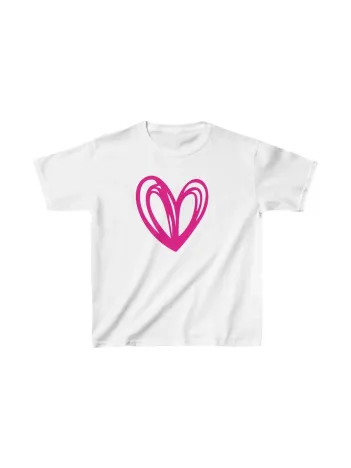 Unisex Çocuk Baskılı T-shirt - Beyaz