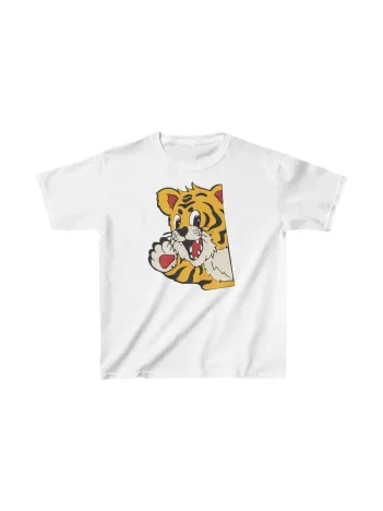 Unisex Çocuk Baskılı T-shirt - Beyaz