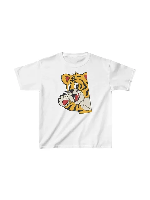 Unisex Çocuk Baskılı T-shirt - Beyaz