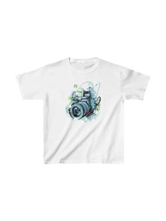 Unisex Çocuk Baskılı T-shirt - Beyaz