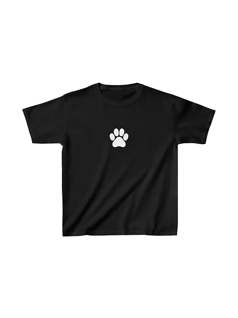 Unisex Çocuk Baskılı T-shirt - Siyah