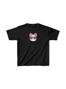 Unisex Çocuk Baskılı T-shirt - Siyah