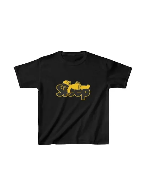 Unisex Çocuk Baskılı T-shirt - Siyah