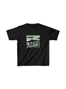 Unisex Çocuk Baskılı T-shirt - Siyah