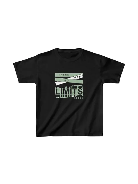 Unisex Çocuk Baskılı T-shirt - Siyah