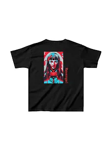 Unisex Çocuk Baskılı T-shirt - Siyah