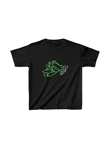 Unisex Çocuk Baskılı T-shirt - Siyah