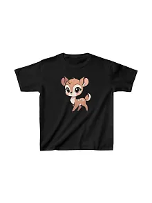 Unisex Çocuk Baskılı T-shirt - Siyah