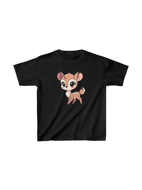 Unisex Çocuk Baskılı T-shirt - Siyah