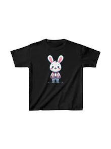 Unisex Çocuk Baskılı T-shirt - Siyah