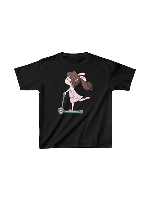 Unisex Çocuk Baskılı T-shirt - Siyah