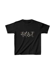 Unisex Çocuk Baskılı T-shirt - Siyah