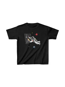 Unisex Çocuk Baskılı T-shirt - Siyah