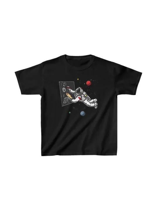 Unisex Çocuk Baskılı T-Shirt - Siyah Unisex Çocuk Baskılı T-Shirt - Siyah