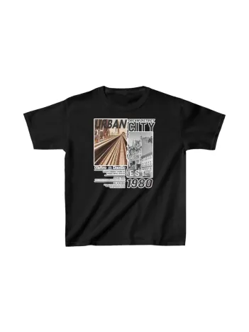 Unisex Çocuk Baskılı T-Shirt - Siyah Unisex Çocuk Baskılı T-Shirt - Siyah