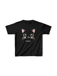 Unisex Çocuk Baskılı T-shirt - Siyah