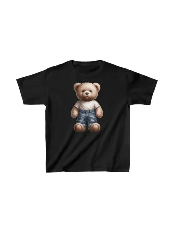 Unisex Çocuk Baskılı T-Shirt - Siyah Unisex Çocuk Baskılı T-Shirt - Siyah