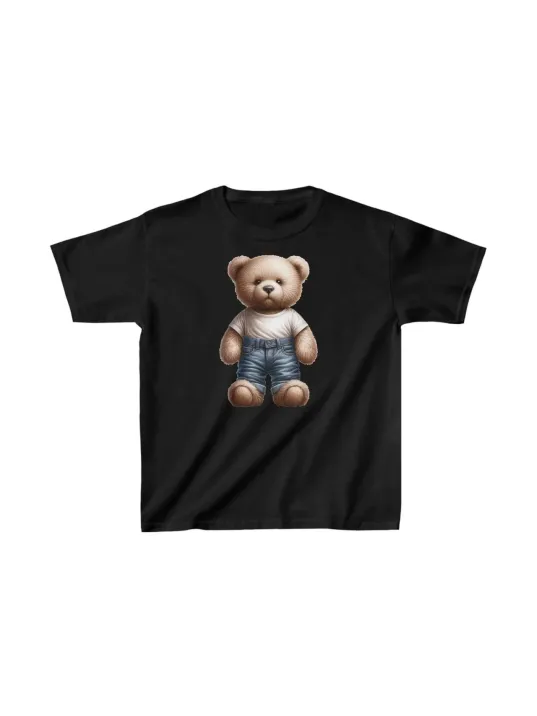 Unisex Çocuk Baskılı T-Shirt - Siyah Unisex Çocuk Baskılı T-Shirt - Siyah