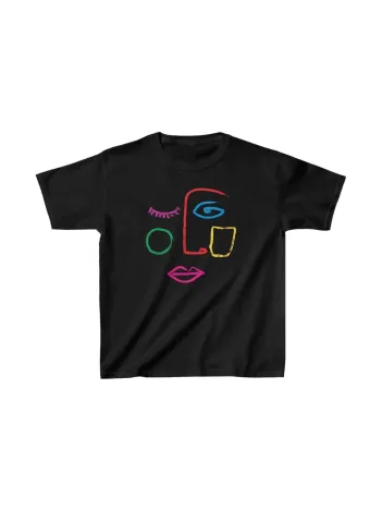 Unisex Çocuk Baskılı T-Shirt - Siyah Unisex Çocuk Baskılı T-Shirt - Siyah