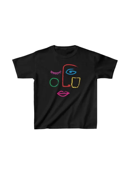 Unisex Çocuk Baskılı T-Shirt - Siyah Unisex Çocuk Baskılı T-Shirt - Siyah