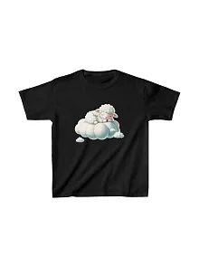 Unisex Çocuk Baskılı T-shirt - Siyah