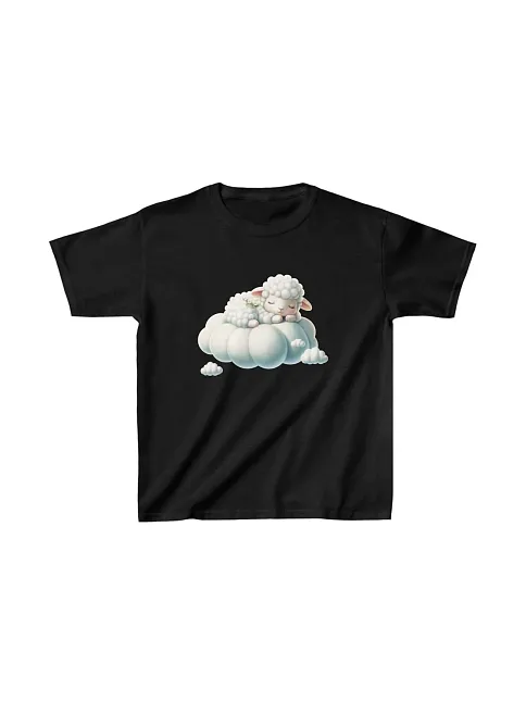 Unisex Çocuk Baskılı T-shirt - Siyah