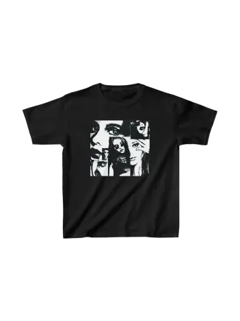 Unisex Çocuk Baskılı T-Shirt - Siyah Unisex Çocuk Baskılı T-Shirt - Siyah