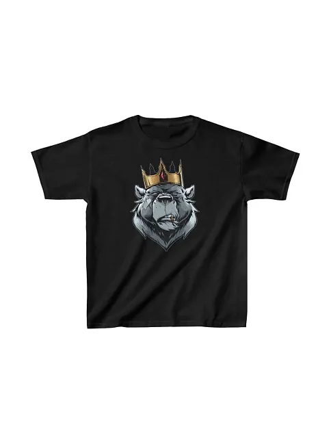 Unisex Çocuk Baskılı T-shirt - Siyah