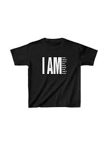 Unisex Çocuk Baskılı T-shirt - Siyah